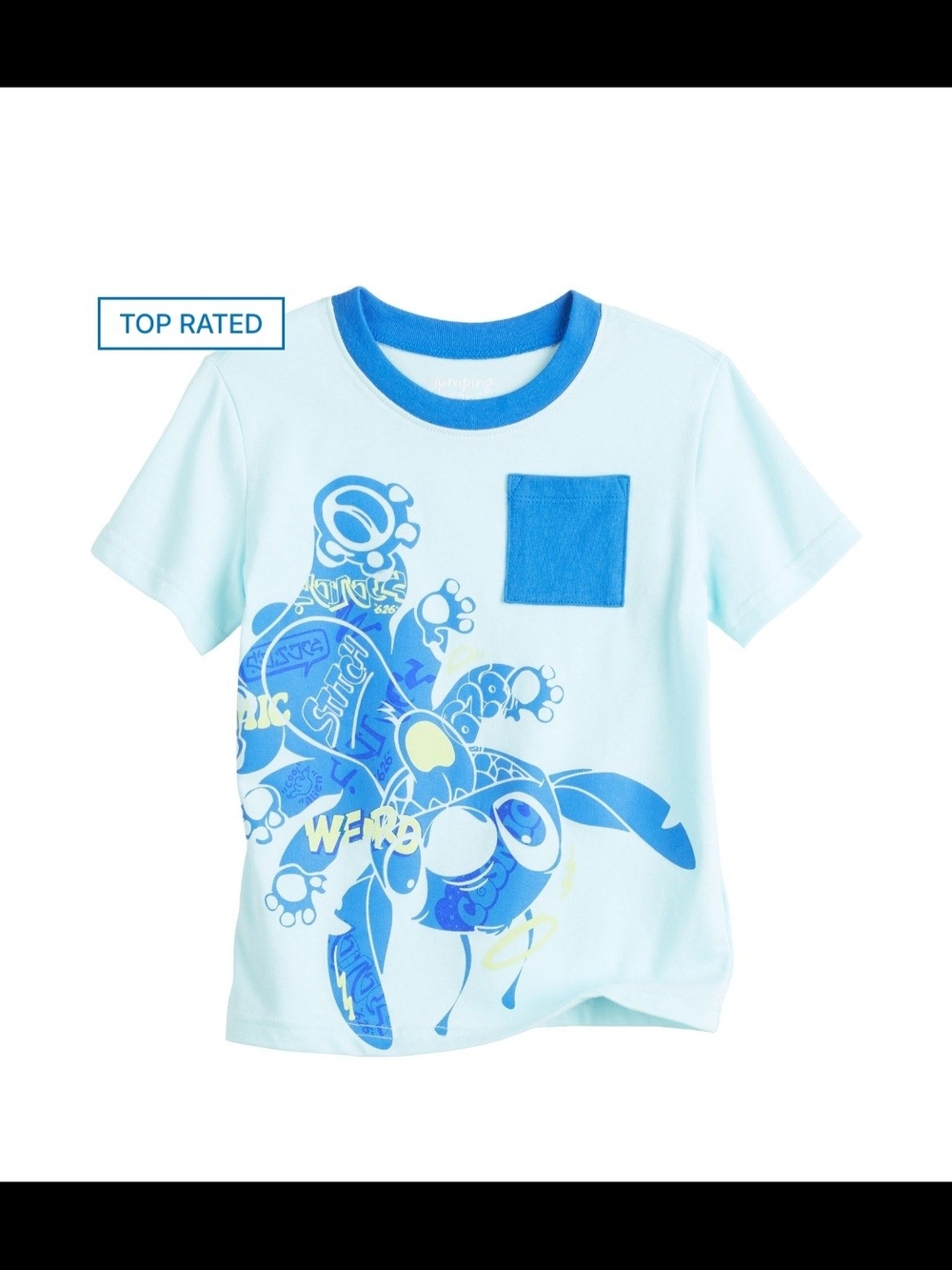 NWT Disney Lilo & Stitch Toddler Boys Graphic Pocket Tee multi sizes 3T & 5